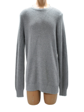 INC Heather Grey Ribbed Novelty Pullover