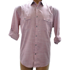 Alfani Men Matte Rose Long Sleeve Shirt Large