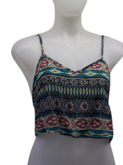 Naanaa Patterned Crop Top