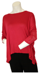 Love In Red 3/4 Sleeve Blouse