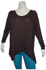 Love In Brown Long Sleeve Top