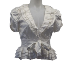 Runway Paris White Ruffle Top