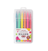 M&G Soft Brush Watercolor Pen Washable 12 colors (1 per pack)