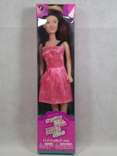 Fashion Doll Poupee Mode - Black Strap Pink Dress