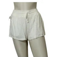 Rumor Boutique Girls’ White Eyelet Shorts, Size Medium
