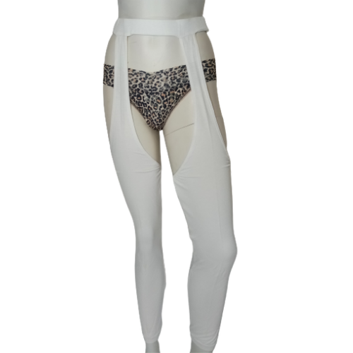 Diva General Collection White Women's Chaps - Small