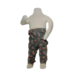 Cat & Jack Girls Grey Rainbow Pants, Size 2T