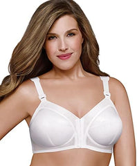 Exquisite Form White Front-Closure Wireless #5100530 Full-Fit Bra - Plus Too