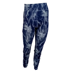 Chuns Girls’ Blue/White Lightning Leggings, Youth One Size
