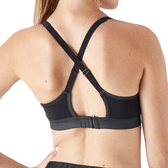 Brooks Black Mesh Racerback Bra