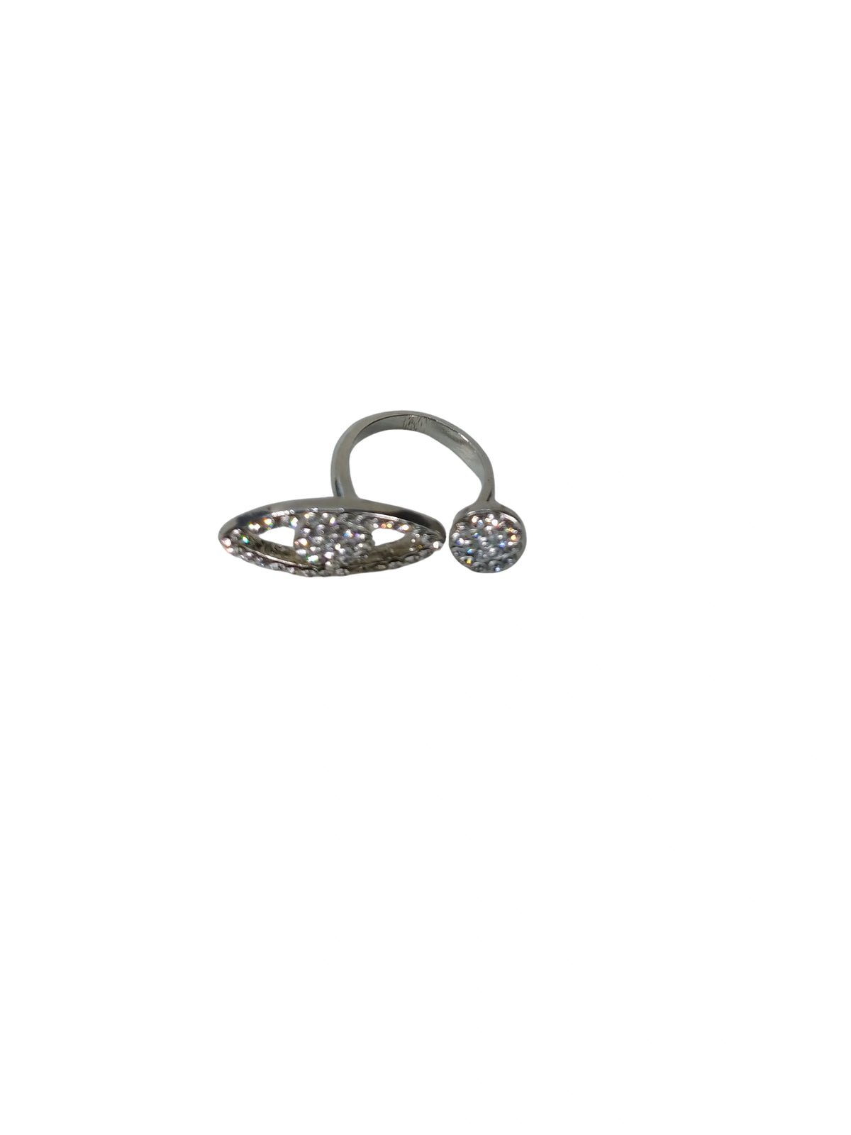Silver-Tone Evil Eye Ring with Rhinestones – Fashion Jewelry for Women Diva General