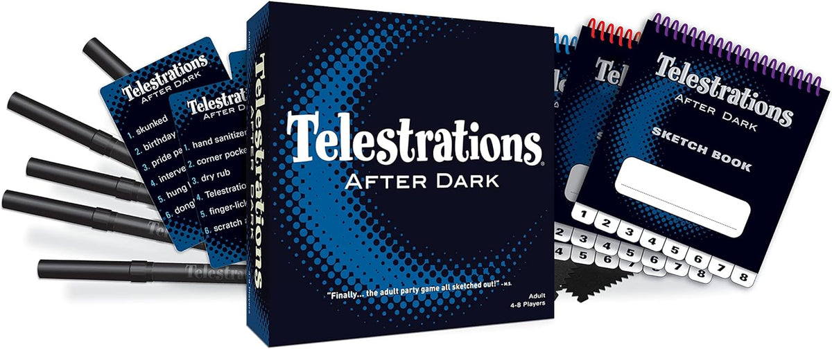 Telestrations After Dark Sketched Out Board Game