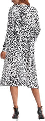 UDEAR Black & White Leopard Duster