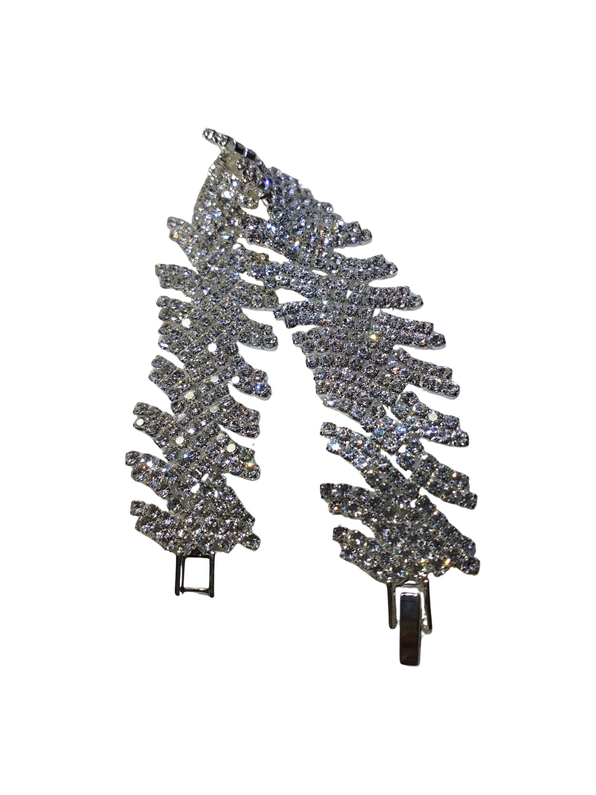 Silver-Tone Zigzag Rhinestone Bracelet – Elegant Fashion Jewelry for Women Cezanne