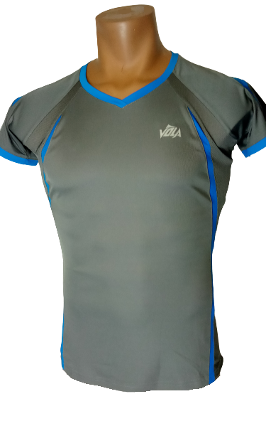 Vola Grey/Blue Athletic Men's Shirt - One Size