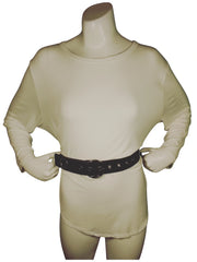 INC Black Pleather Suede Belt – XL Size, Silver Metal Buckle & Grommet Design, Trendy Faux Leather Accessory