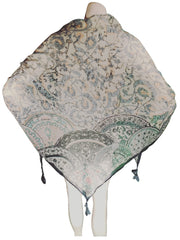 Diva General Collection Black/Teal/Red Sheer Scarf – Lightweight Fringe Wrap, 100% Polyester (66"x37")