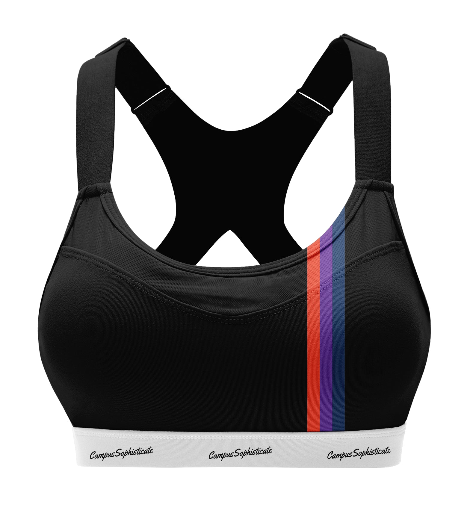 black sports bra