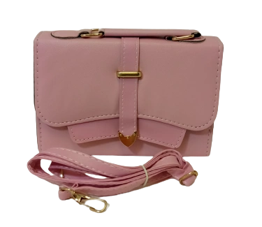 Elegant Diva Pink Purse  Classic Handbag with Removable Strap