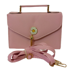 Diva General Collection Elegant Pink Sunflower Purse – Stylish Handbag with Removable Strap