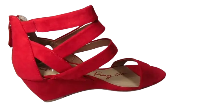 American Rag Casen Canvas Wedge Sandal Red