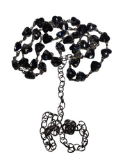 Jewel hearts chain hook/loop