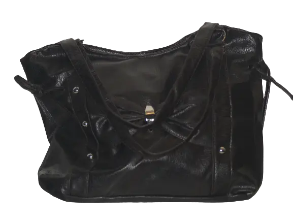 Black Purse with Gather