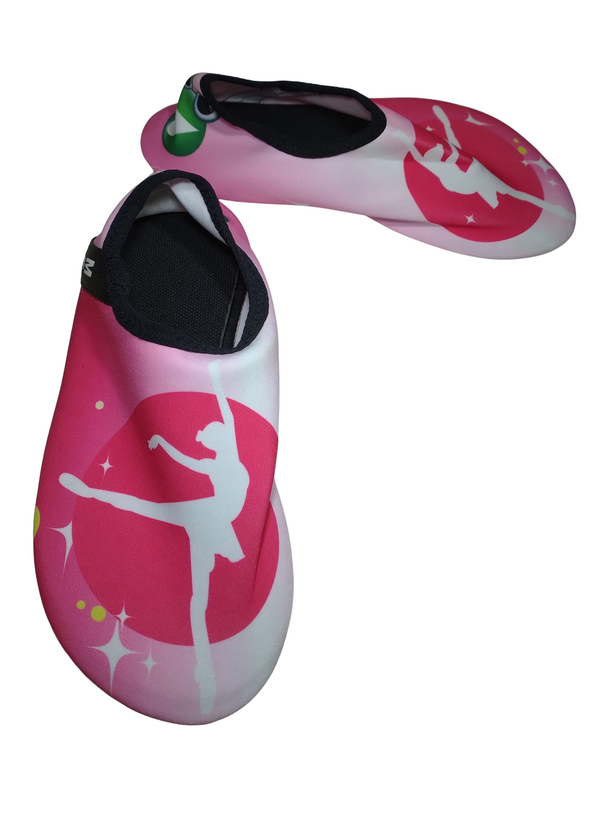 Lekuni Pink & White Ballerina Frog Pattern Watershoes