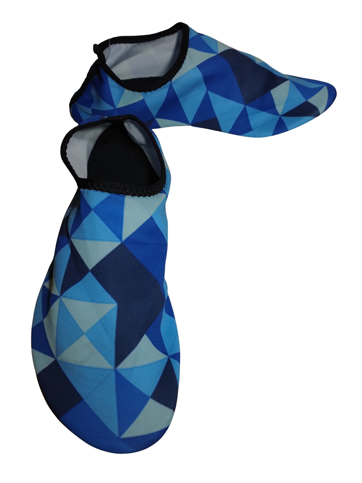 Qleyo Blue & Navy Triangle Pattern Watershoes