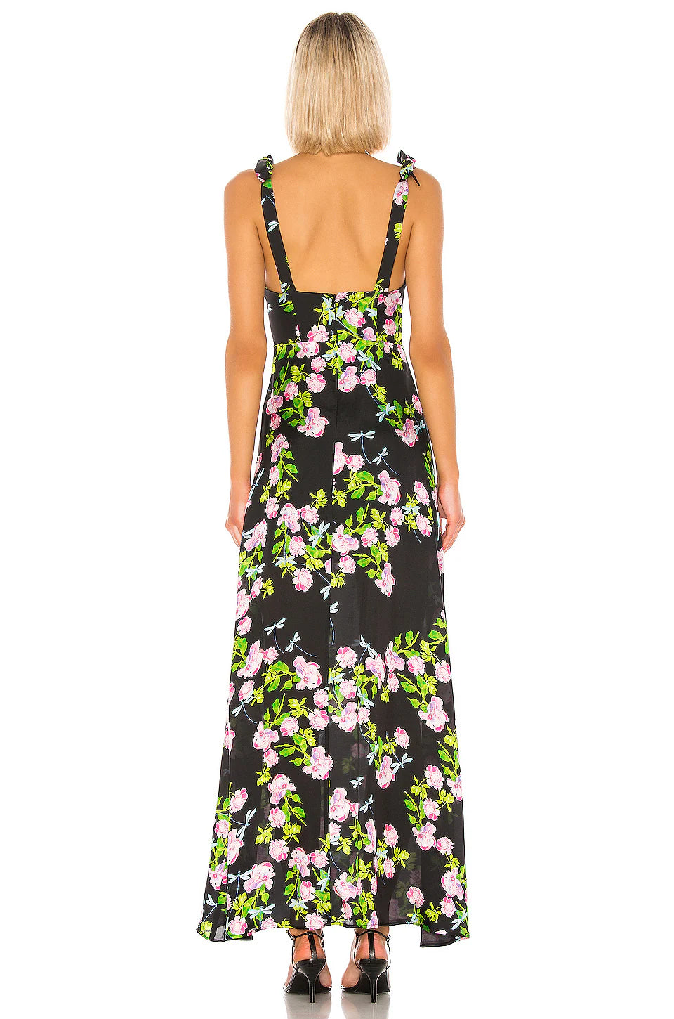 silk maxi slip dress