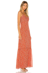 printed maxi dress