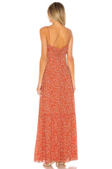 maxi dress with floral print