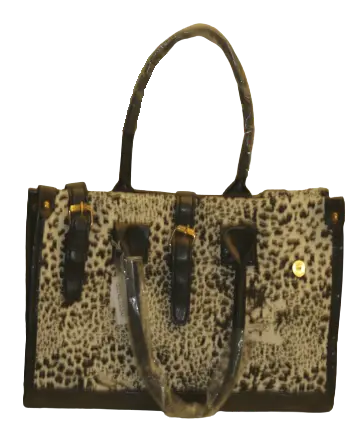 Diva General Collection Black & White Leopard Print Handbag