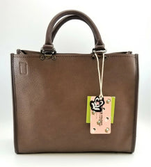 Dream Control Vegan Leather Brown Satchel