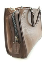 Dream Control Vegan Leather Brown Satchel