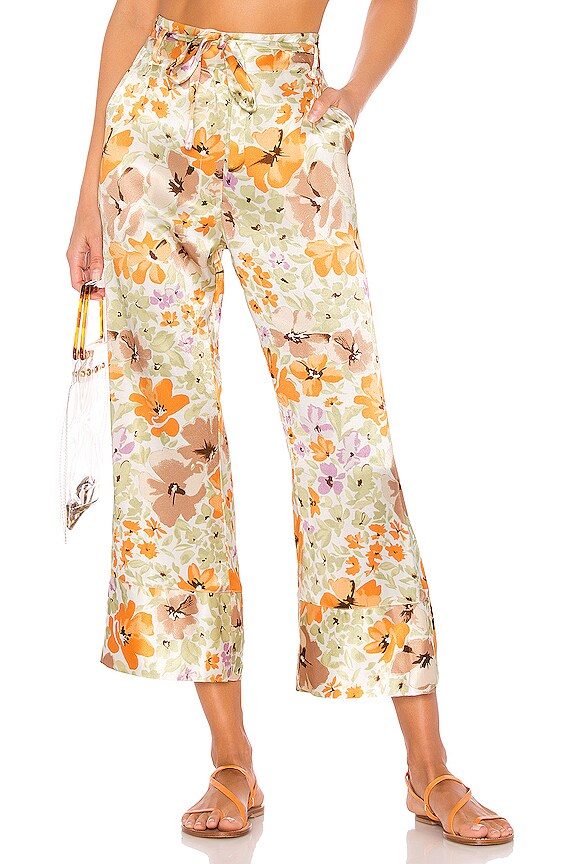 Flower Print Pants