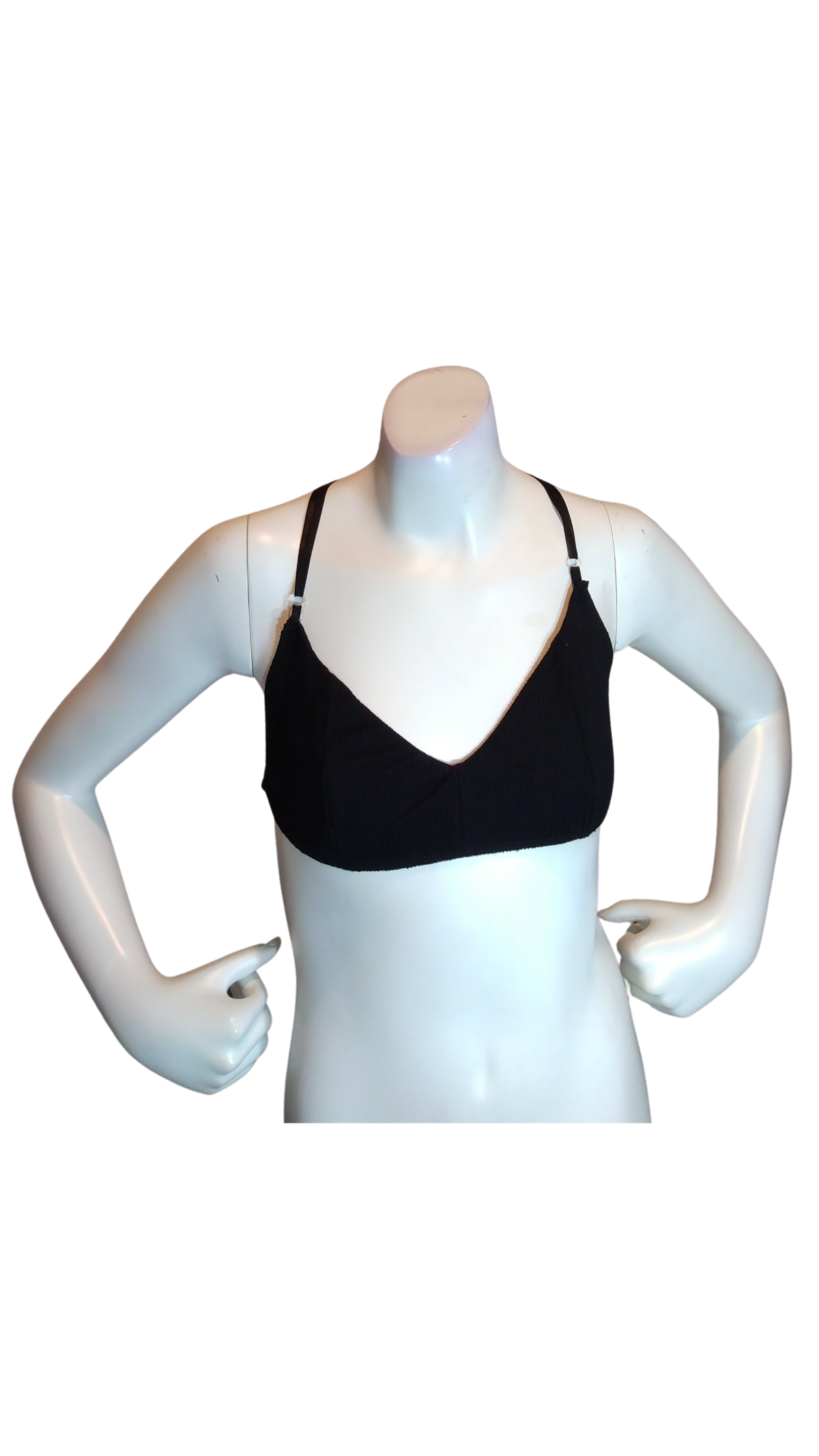 Honey Punch Black Girls' Bikini Top - Medium