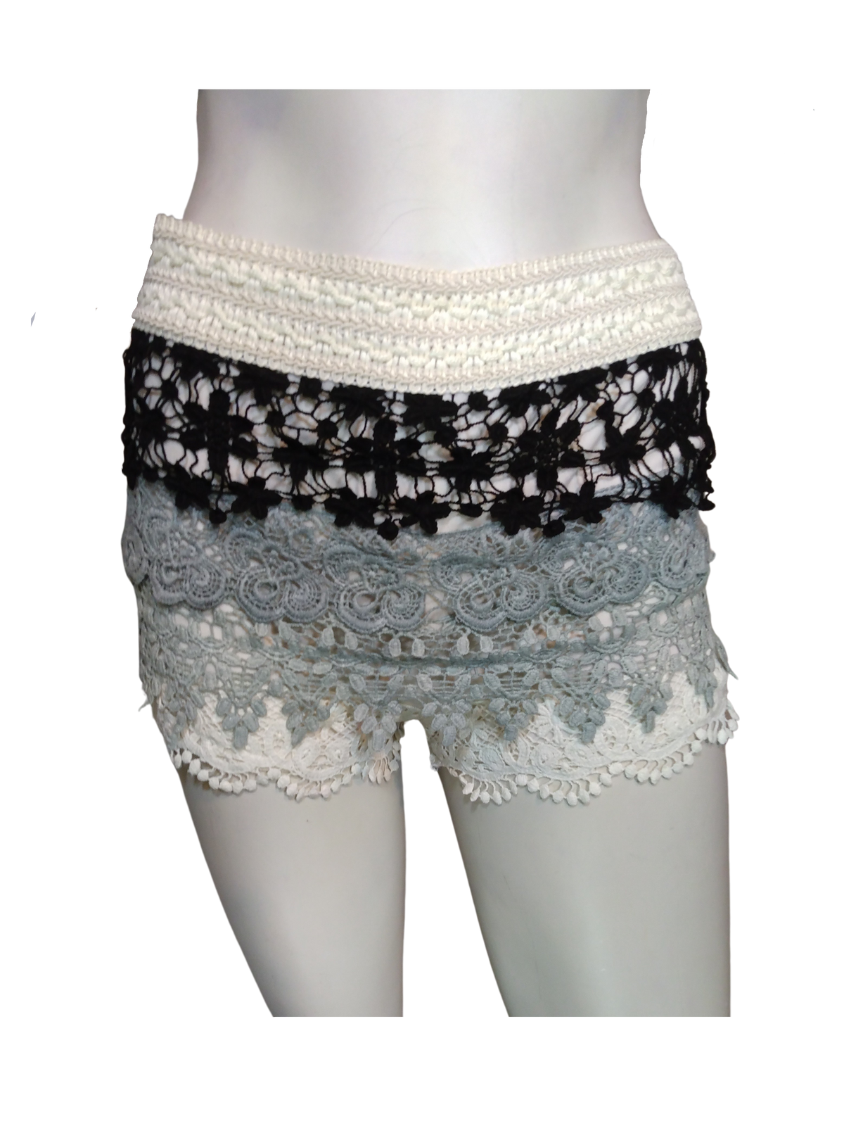 Diva General Collection Multi Lace Women's Shorts - Medium