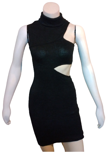 Rosebullet Black Cut-Out Women's Dress - Size 10
