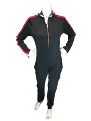 Uptown USA Black Girls' Large Jumpsuit with Racing Stripes