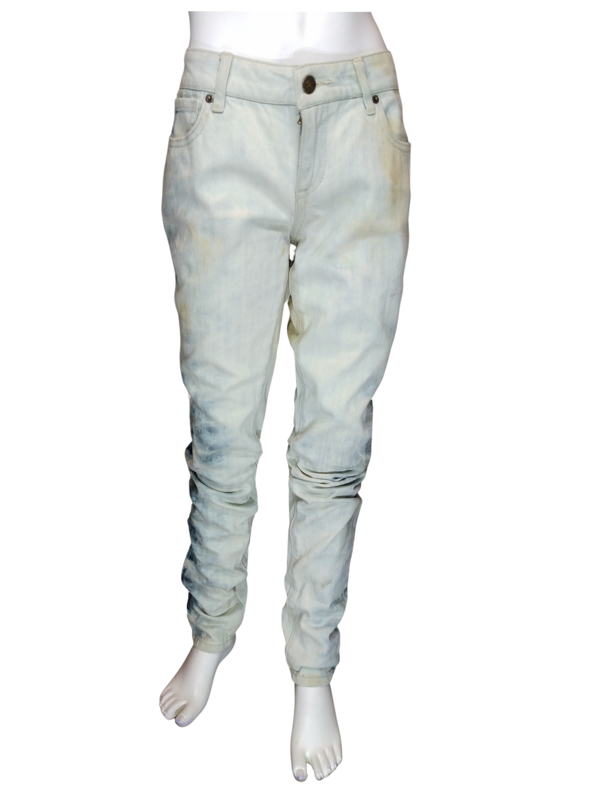 Diva General Collection Blue Distressed/Dirty Girls' Pants - Size 27