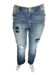 Faded Glory Blue Distressed Women's Pants - 20W