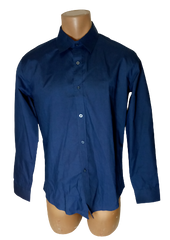 Diva General Collection Royal Blue Long Sleeve Men's Shirt - 3XL