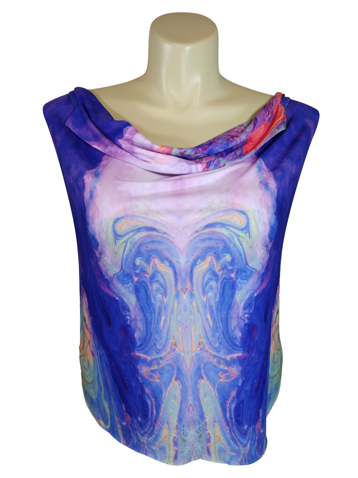 Nikki's Threads Purple Oilslick Women's Top - Large