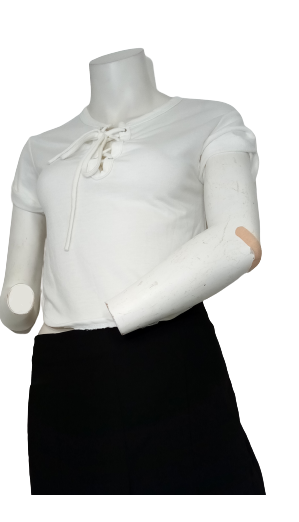 579 White Short Sleeve Women's Shirt