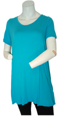 Love In Baby Blue Short Sleeve Women's Tunic