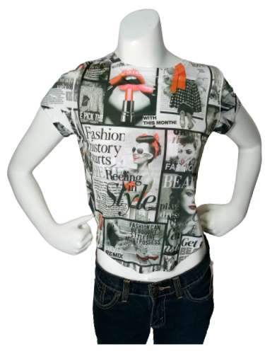 Blush Girl's Retro Advertising T-Shirt