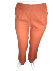 Cleo Apparel Orange Women's Pants with Pockets - 3X
