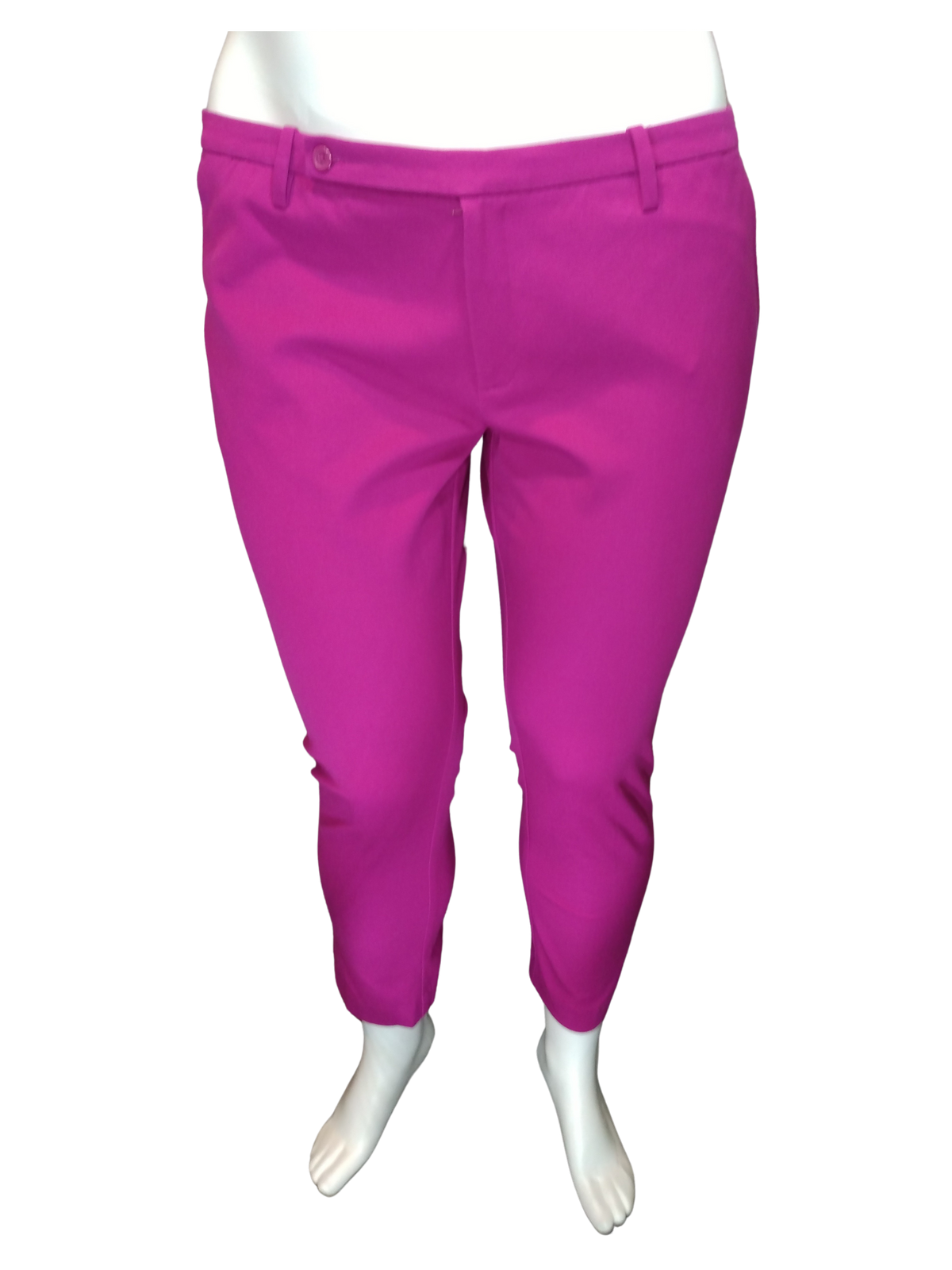 Mossimo Stretch Fuchsia Mid Waist Straight Hip Women's Pants - 18