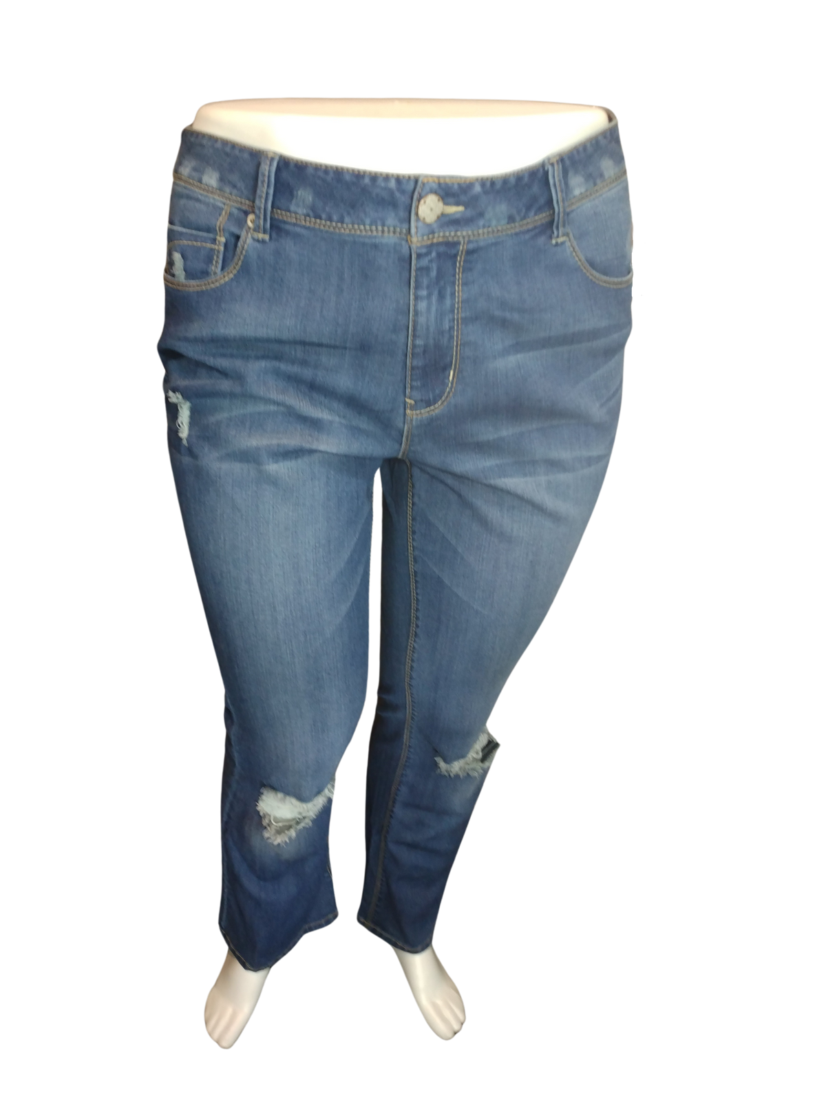 Diva General Collection Blue Distressed Women's Pants - 40